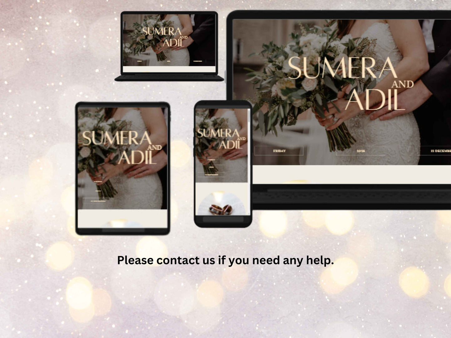 Wedding Website Template, Online RSVP, Editable Invitation Website,Details & Program, Digital Invitation, nva Website, Instant Download. WW1