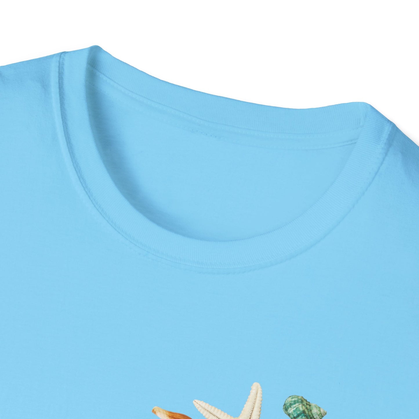 Shell Print Unisex T-Shirt | Beach-Themed Casual Summer Tee