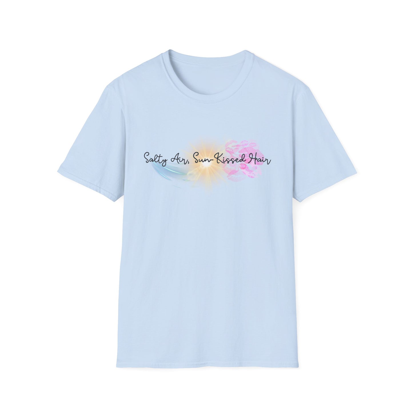 Beach Vibes T-Shirt - Salty Air, Sun Kissed Hair Tee - Summer Outfit - Gift for Ocean Lovers