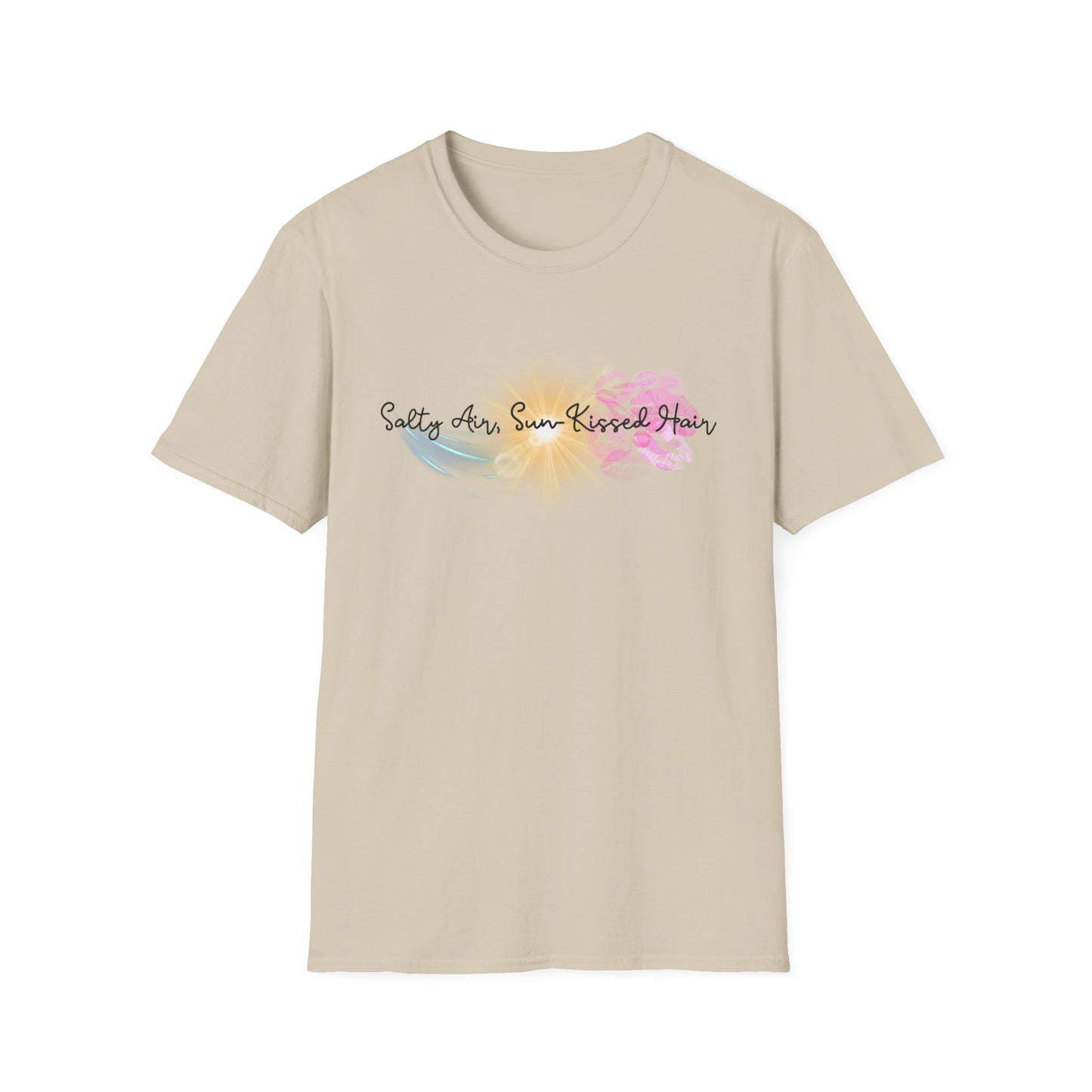 Beach Vibes T-Shirt - Salty Air, Sun Kissed Hair Tee - Summer Outfit - Gift for Ocean Lovers