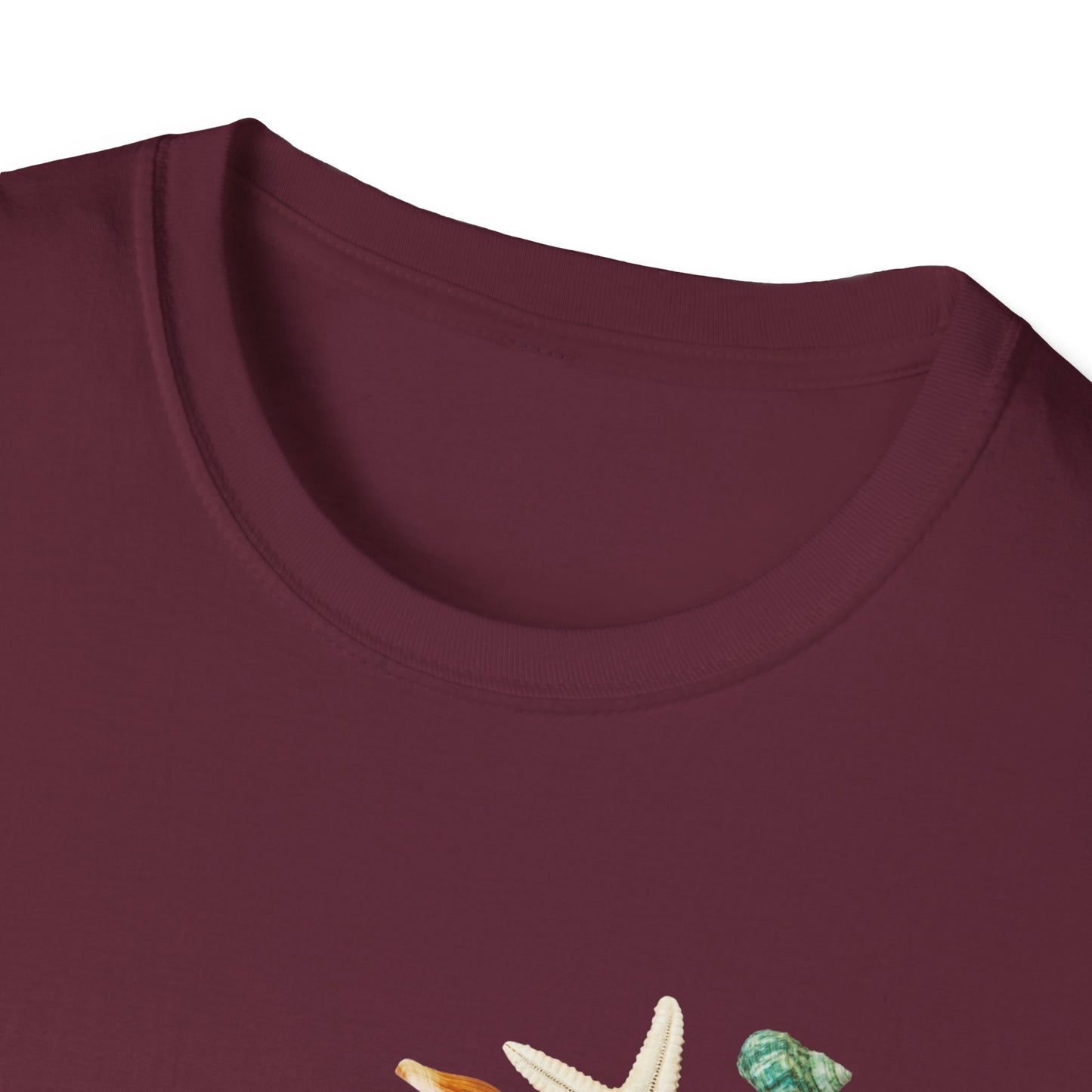 Shell Print Unisex T-Shirt | Beach-Themed Casual Summer Tee