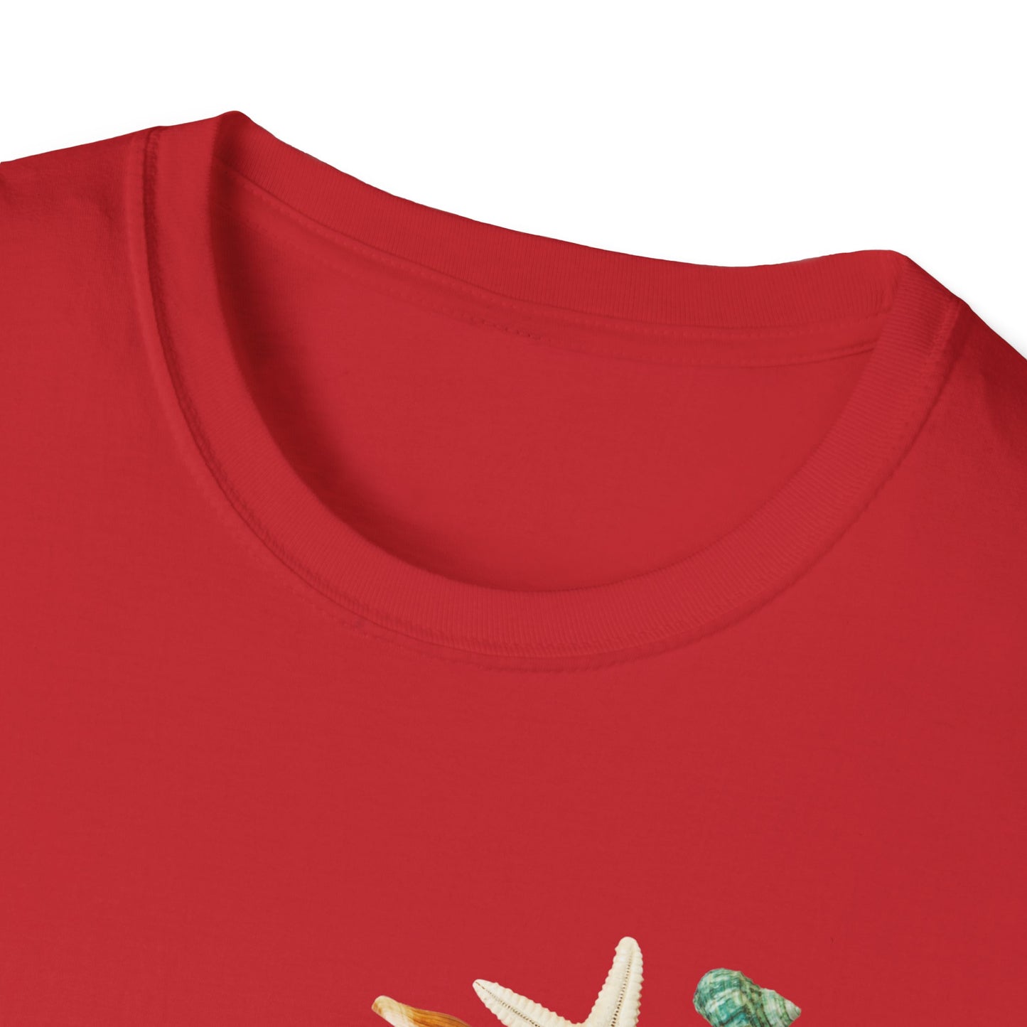 Shell Print Unisex T-Shirt | Beach-Themed Casual Summer Tee