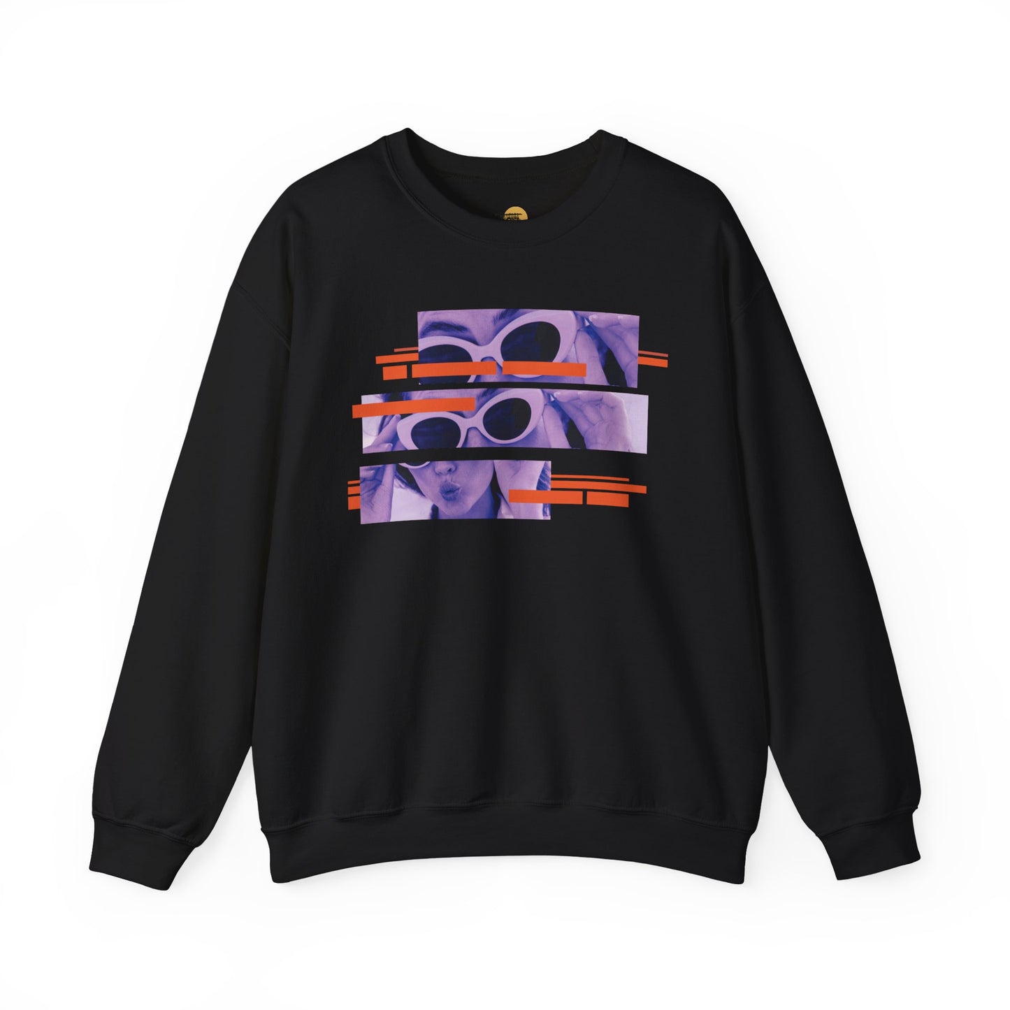 Vibrant Graphic Crewneck Sweatshirt, Retro Sweatshirt for Casual Style, Unisex Cozy Top, Ideal Gift for Friends, Artsy Streetwear