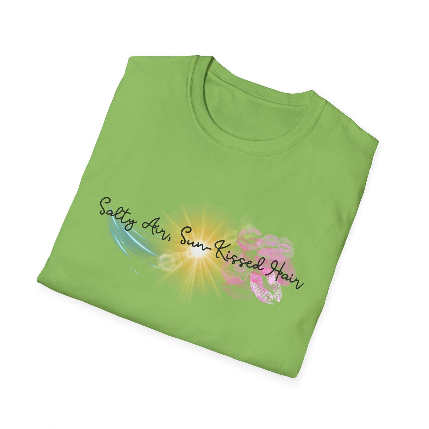 Beach Vibes T-Shirt - Salty Air, Sun Kissed Hair Tee - Summer Outfit - Gift for Ocean Lovers