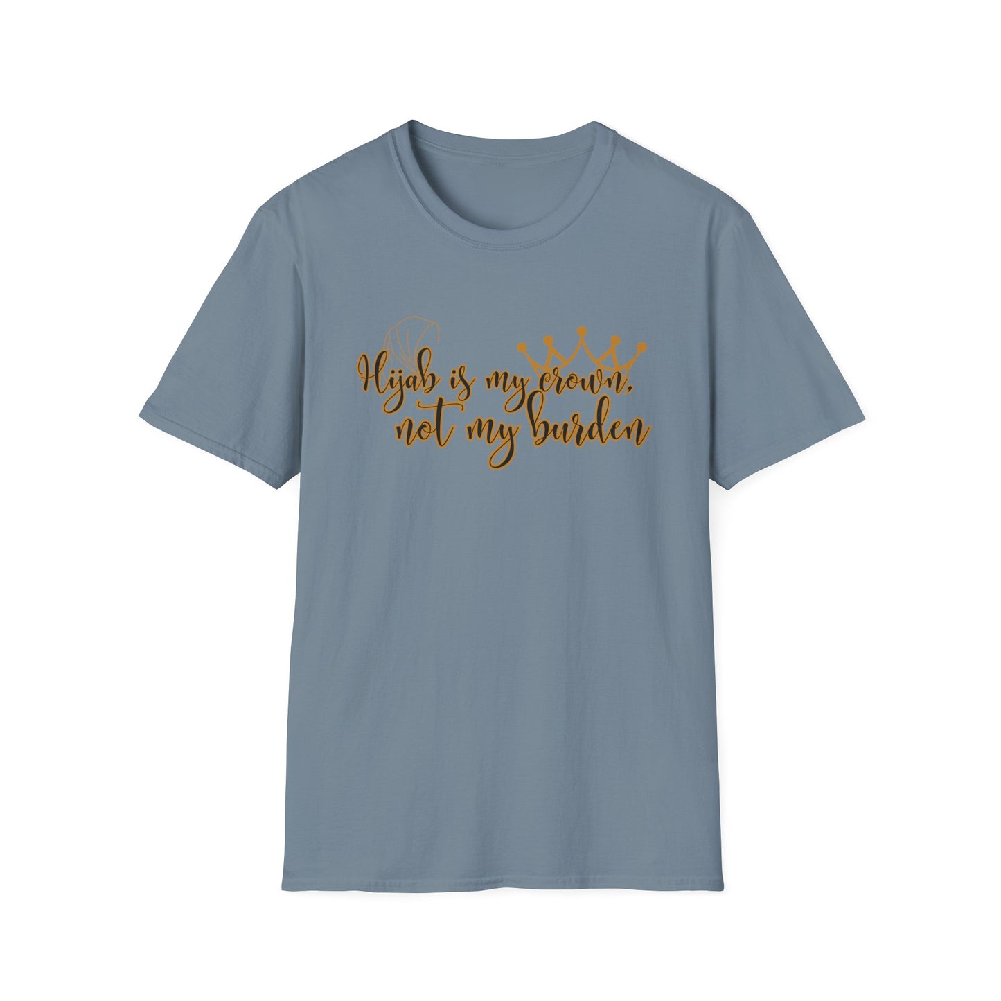 Empowerment Unisex Softstyle T-Shirt - "Hijab is my Crown, Not My Burden"