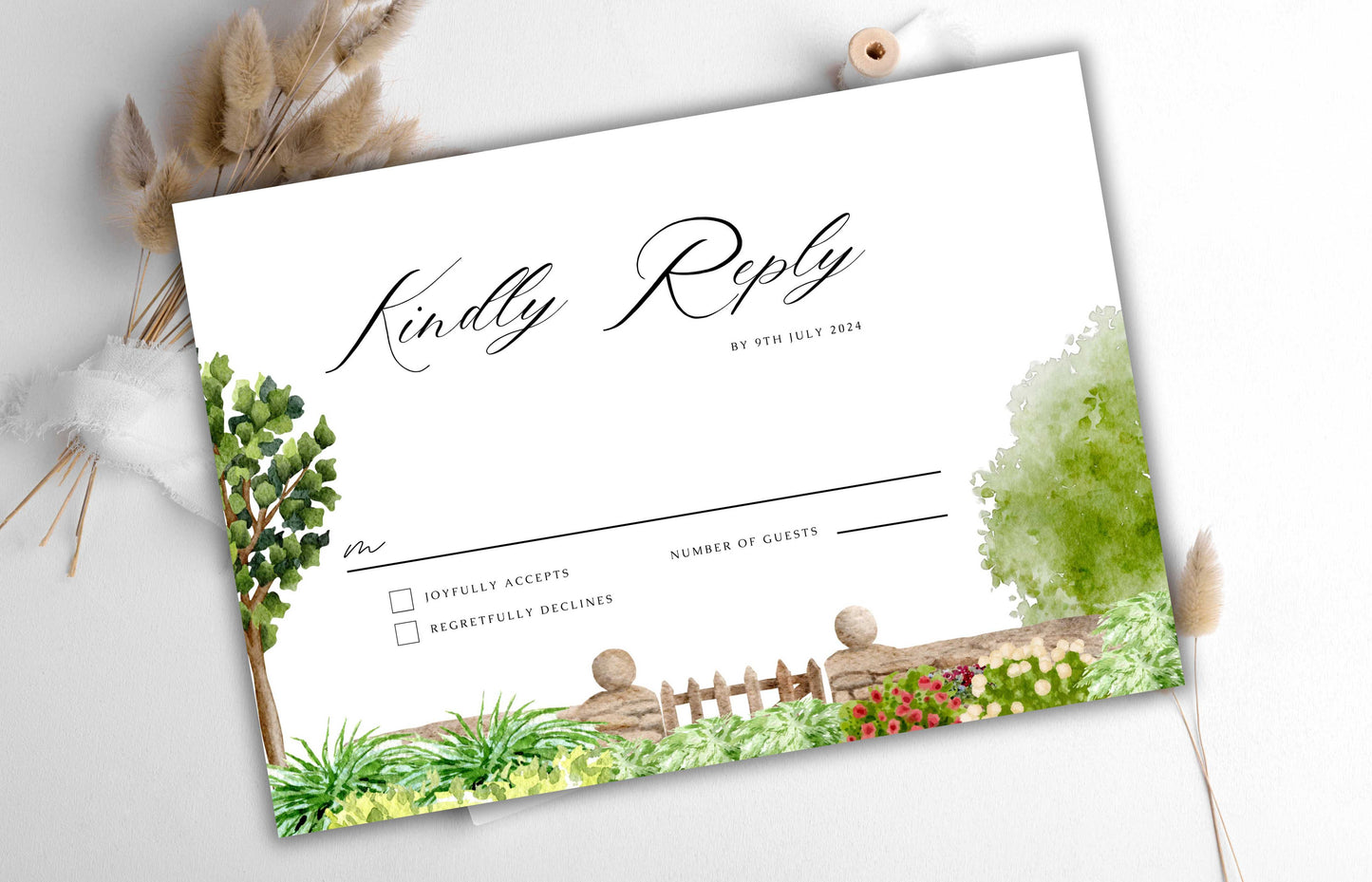 Botanical Wedding Invitations Bundle , Wedding Invitation, Wedding Invite, Greenery Invitation, Printable Wedding Invitation Suite. WI67