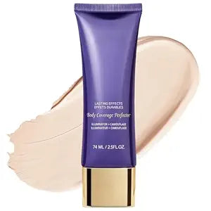 Body Coverage Perfector, Tattoo Cover Up Uneven Skin Blemishes Scars Veins Bring Natural Glow with 24Hr Long Lasting, Full Coverage Sweatproof No Transfer Concealer for Leg Face Body 2.5 oz, 01 Light