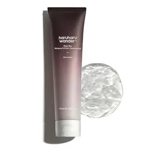 HARUHARU wonder Black Rice Moisture 5.5 Soft Cleansing Gel, Gentle Daily Cleanser, Low 5.5pH, Moisture Balance, Soap Free, For Sensitive Skin, Vegan, Cruelty-Free, 3.4 fl.oz