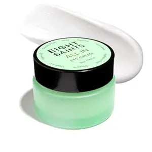 Eight Saints Skin Care All In Eye Cream, Anti Aging Eye Cream to Reduce Puffiness, Wrinkles, & Eye Bags, Dark Circles Eye Treatment, with Hyaluronic Acid, Vitamin C, & Peptides, 0.5 Ounces
