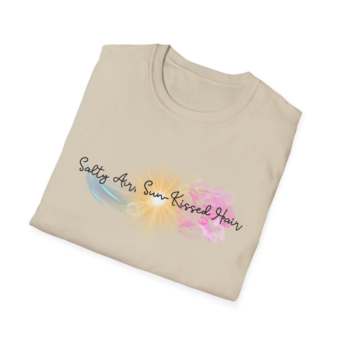 Beach Vibes T-Shirt - Salty Air, Sun Kissed Hair Tee - Summer Outfit - Gift for Ocean Lovers