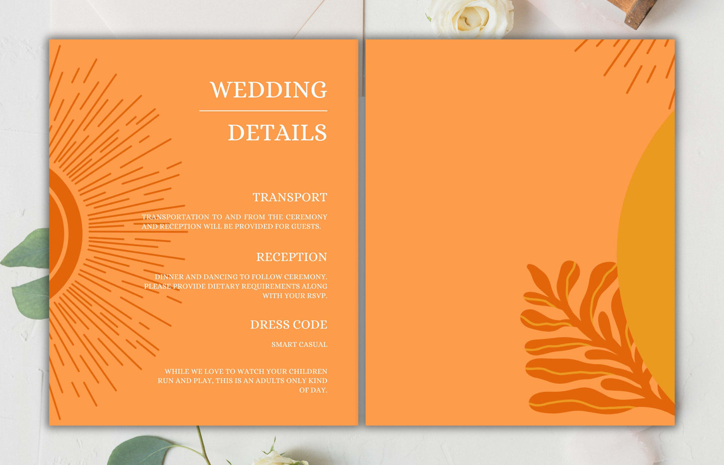 Retro Sunburst Wedding Invitations | Retro Themed Wedding Invitation Set | Editable Modern Digital Download Invite Template | Boho. WI109