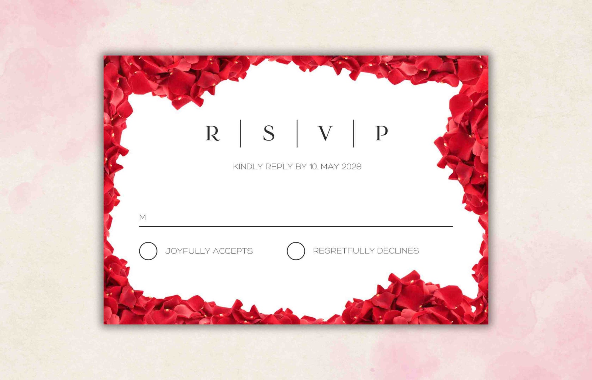 Red Rose Patels Wedding Invitation set, Red Rose Patel RSVP, Dark Red floral, Red Rose wedding Invitation, Details , Editable, Template, 102 - A1 Majestic