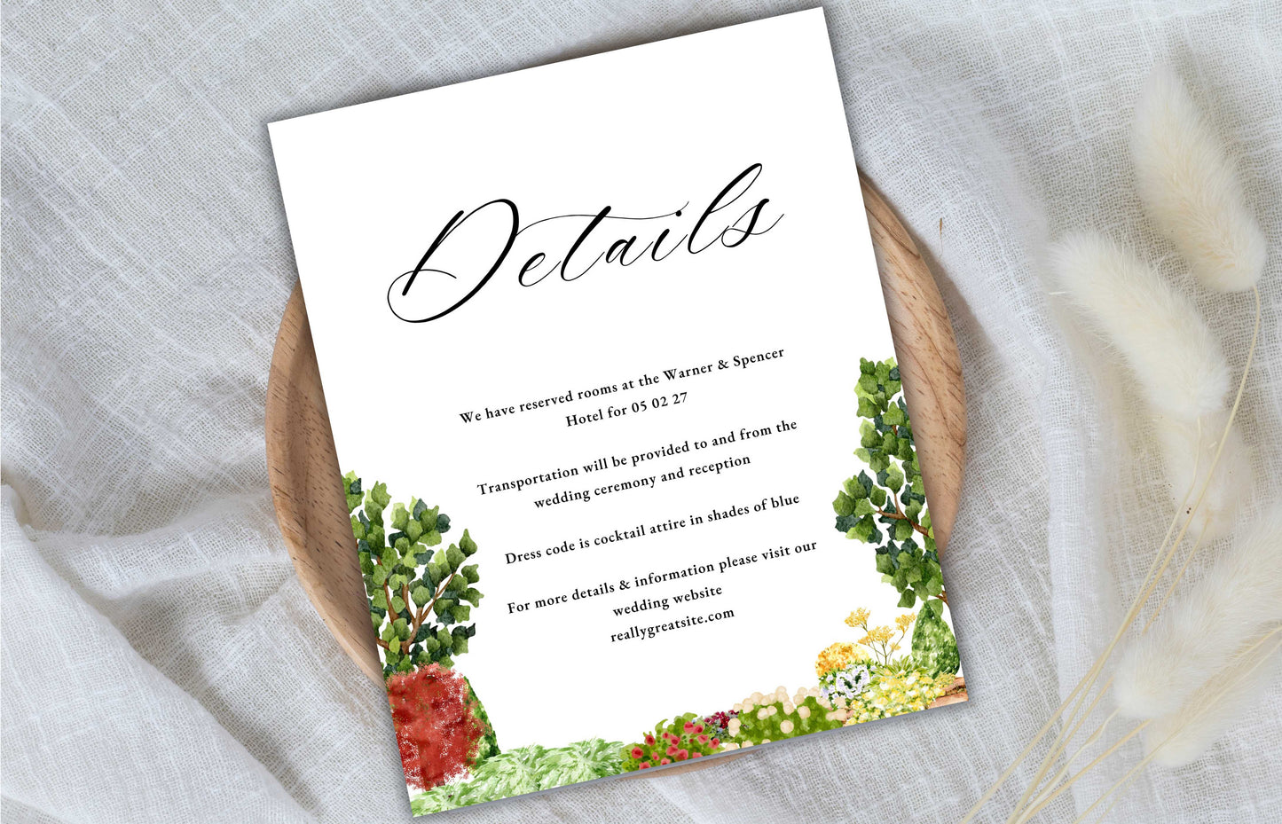 Botanical Wedding Invitations Bundle , Wedding Invitation, Wedding Invite, Greenery Invitation, Printable Wedding Invitation Suite. WI67