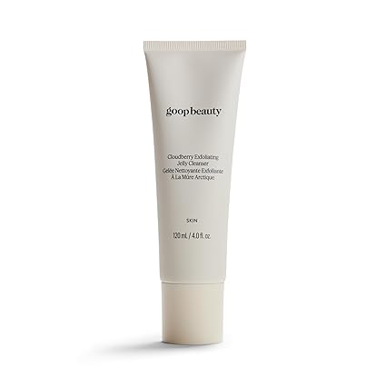 goop Beauty Exfoliating Jelly Cleanser | Face Wash to Clean & Smooth Skin | Squalane, Kakadu Plum, & Vitamin C | Moisturizes & Soothes Skin | Paraben & Silicone Free | 4 fl oz