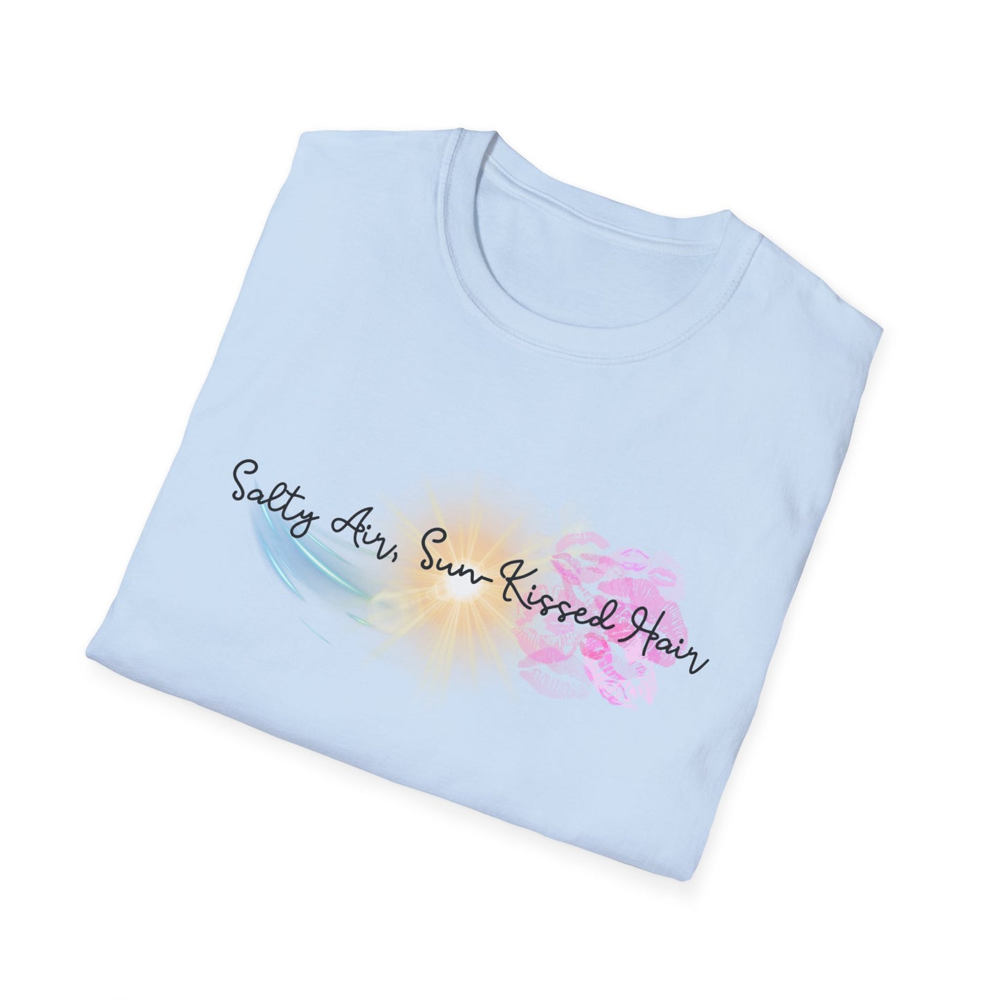 Beach Vibes T-Shirt - Salty Air, Sun Kissed Hair Tee - Summer Outfit - Gift for Ocean Lovers