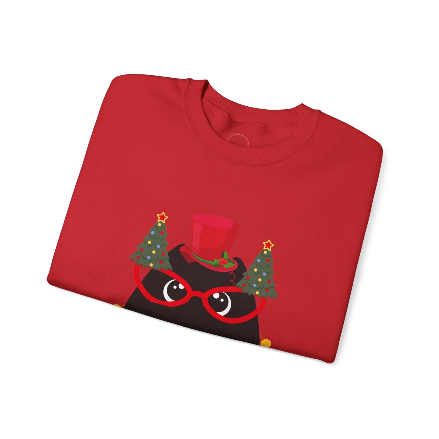 Christmas Cat Crewneck Sweatshirt