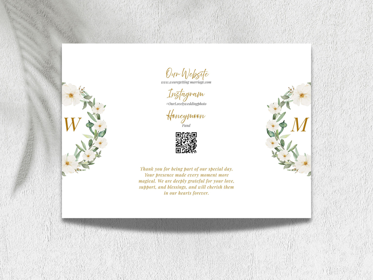 Elegant Gatefold Wedding Invitation Template | Floral Folded Invite | Printable Ceremony Card | Modern Wedding Schedule. WIB126