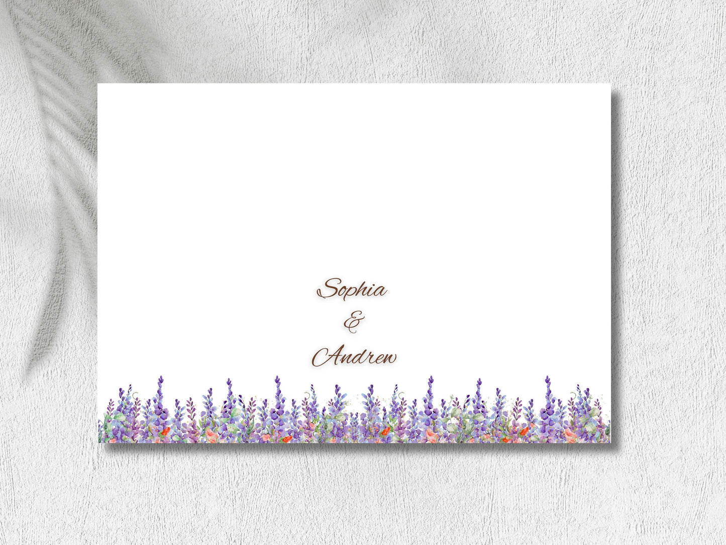 Elegant Floral Wedding Invitation with Timeline & Details | Purple Lavender Watercolor Template | Printable Reception Card. WIB130