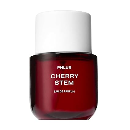 PHLUR Cherry Stem Perfume for Women, 50 mL – Black Cherry & Caramel Eau de Parfum, Fruity Woody with Orange Brandy, Jasmine Ebony Woods & Soft Leather