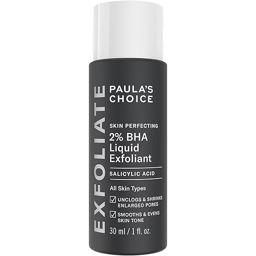 Paula's Choice SKIN PERFECTING 2% BHA Liquid Exfoliant with Salicylic Acid, Facial Polish for Pores, Wrinkles & Fine Lines, Suitable for Blackhead-Prone Skin, Fragrance-Free