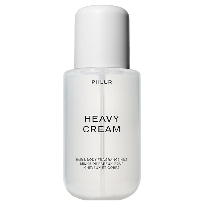 PHLUR Heavy Cream Body Mist, 8 Fl Oz – Hair and Body Perfume for Women, Gourmand Vanilla Body Spray with Marshmallow, Coconut Cream & Citrus Fragrance