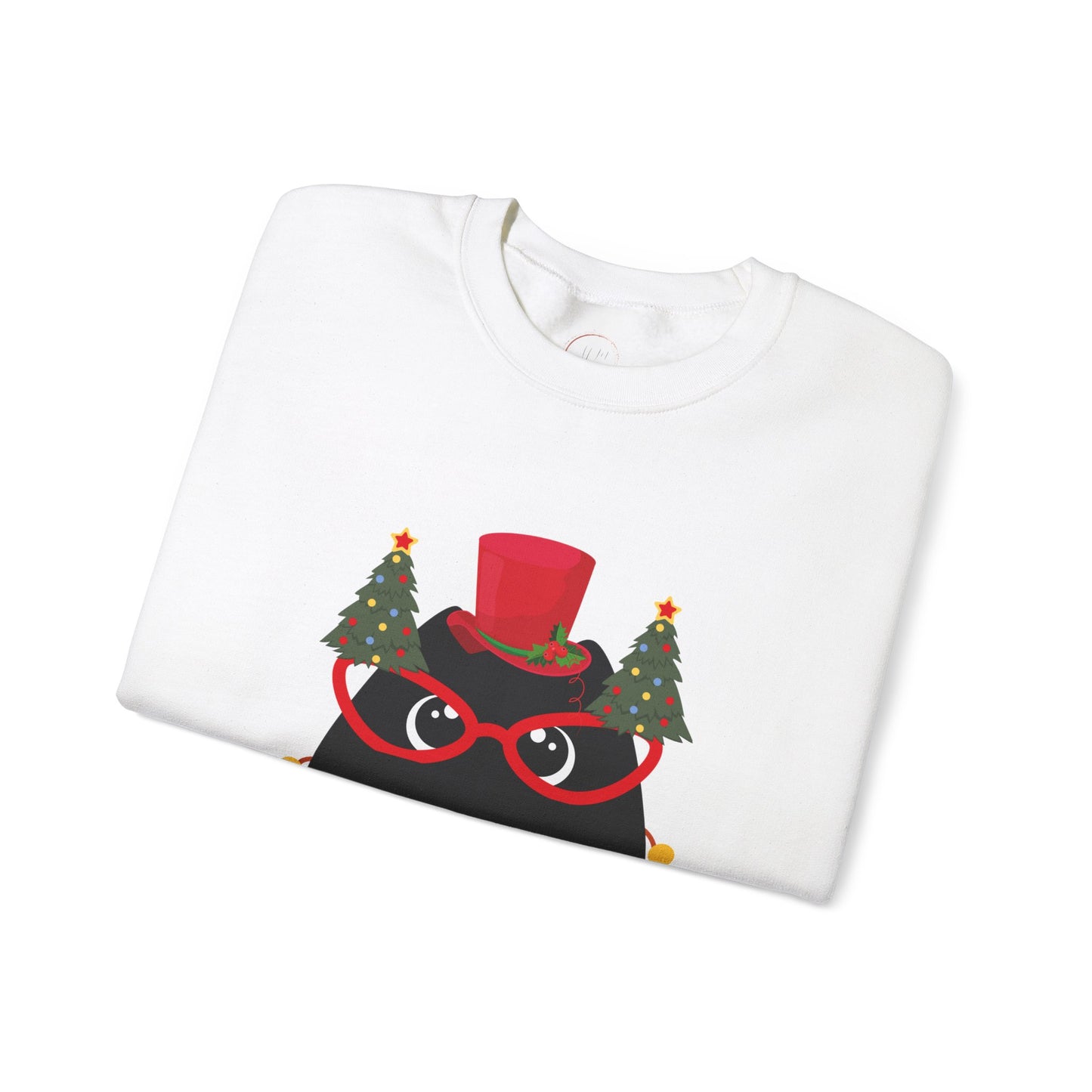 Christmas Cat Crewneck Sweatshirt
