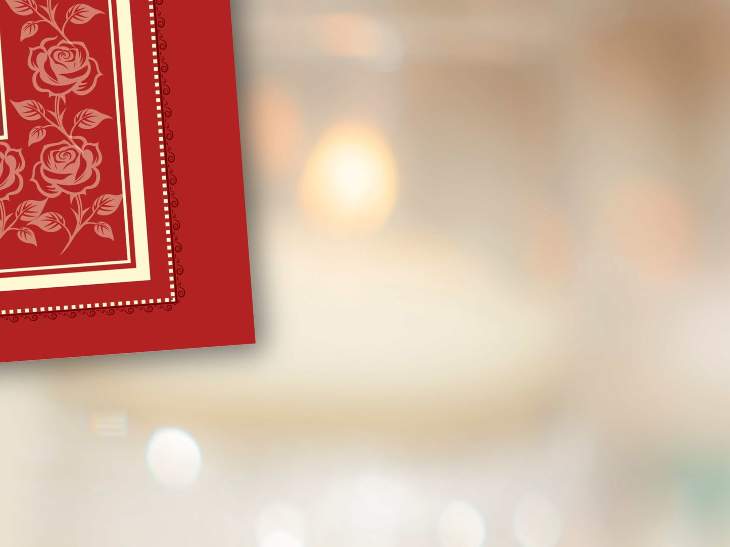 Rose Nikkah Certificate Template, Editable Nikkahnama, Printable Nikah Contract, Muslim Contract, Red Nikkah Islamic Marriage Contract.NN253