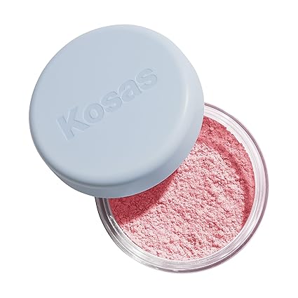 Kosas Cloud Set Loose Setting Powder – Talc-Free Translucent Face Powder for Oil Control, Ultra Sheer Pink