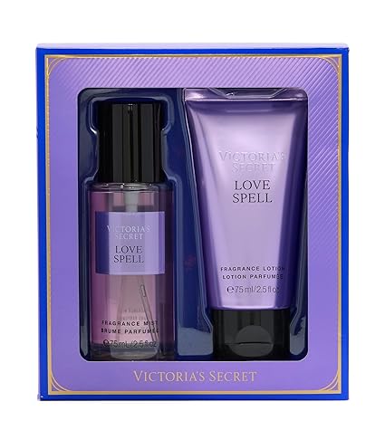 Victoria's Secret Love Spell Mini Fragrance Duo Gift Set, Notes of Cherry Blossom and Fresh Peach
