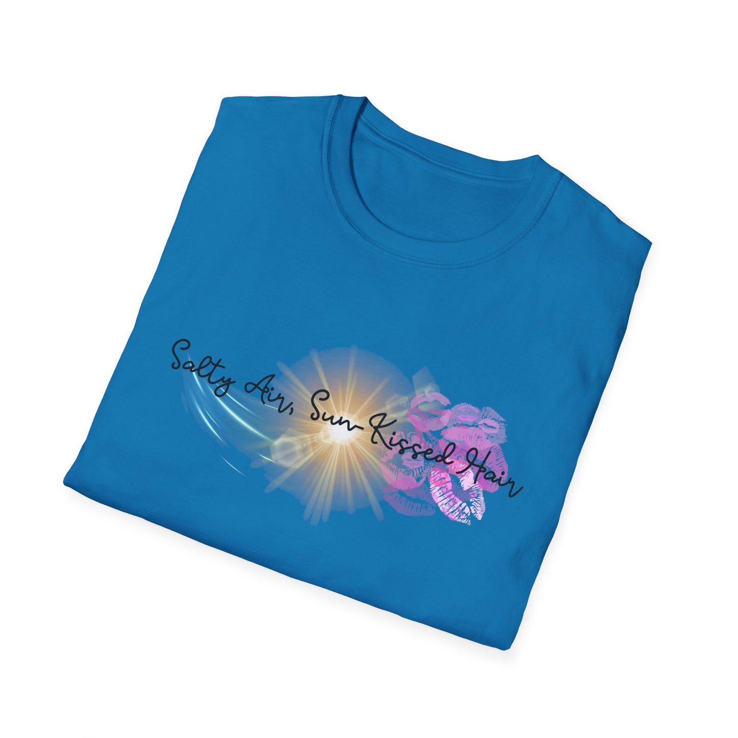 Beach Vibes T-Shirt - Salty Air, Sun Kissed Hair Tee - Summer Outfit - Gift for Ocean Lovers