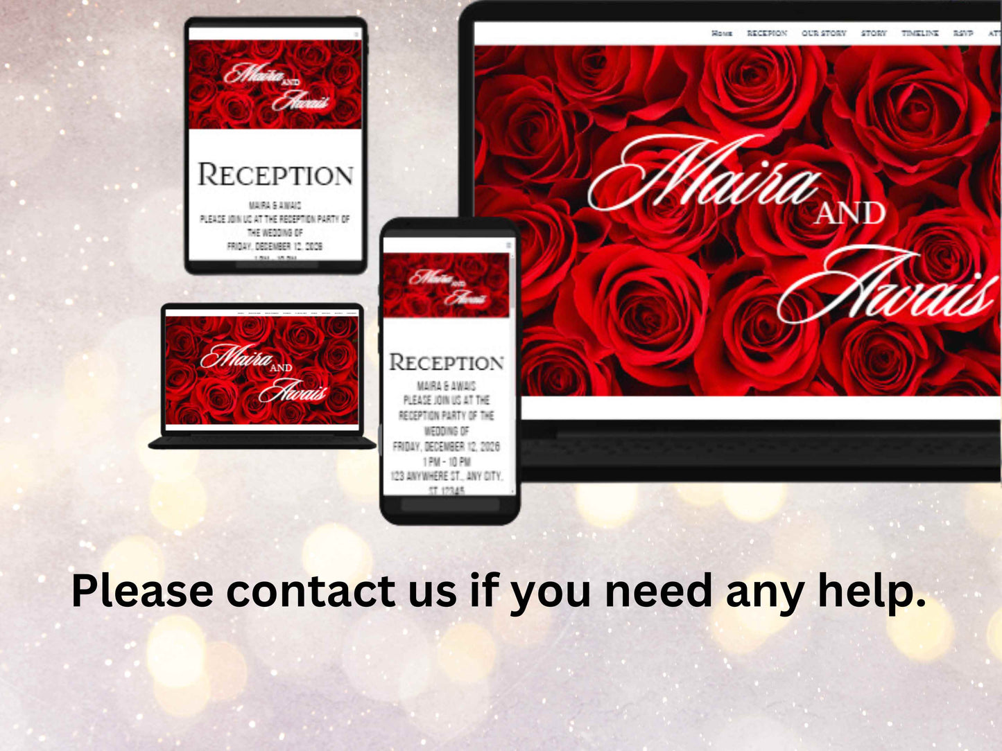 Canva Wedding Website | Wedding Mobile Website Invite | Timeline | Digital Wedding Invitation | Online Wedding Rsvp | Information. WW2