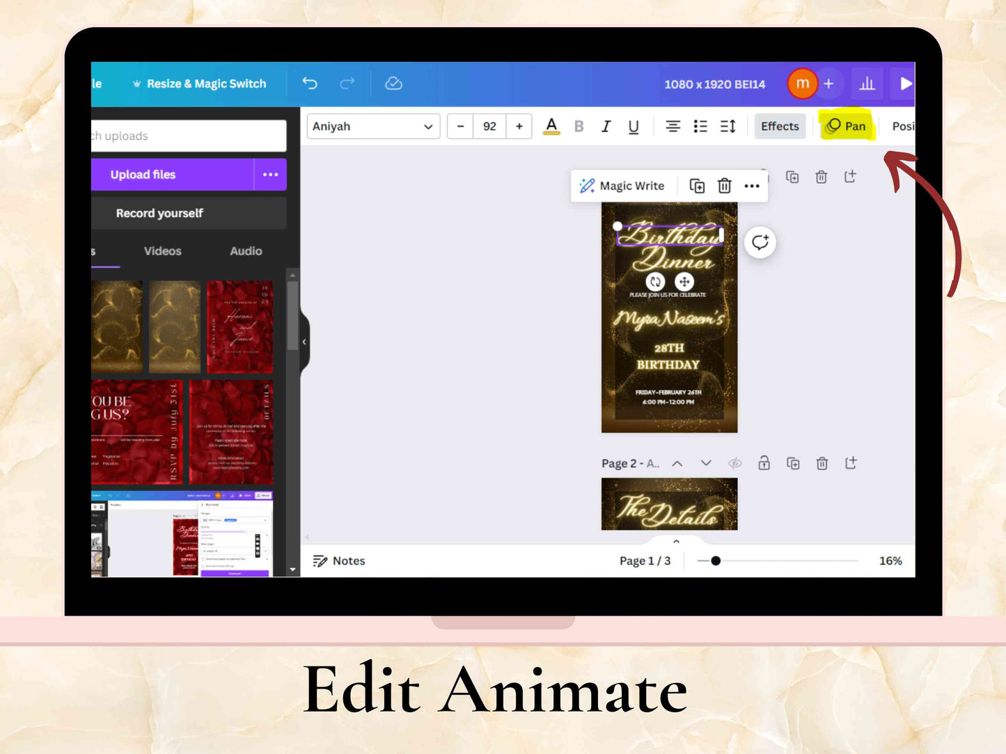 Mountain Wedding Invitation Digital, Wedding Video Invitation, Wedding Electronic Invite, Eco-Friendly E-Invite, Animated Invite. WEI52 - A1 Majestic