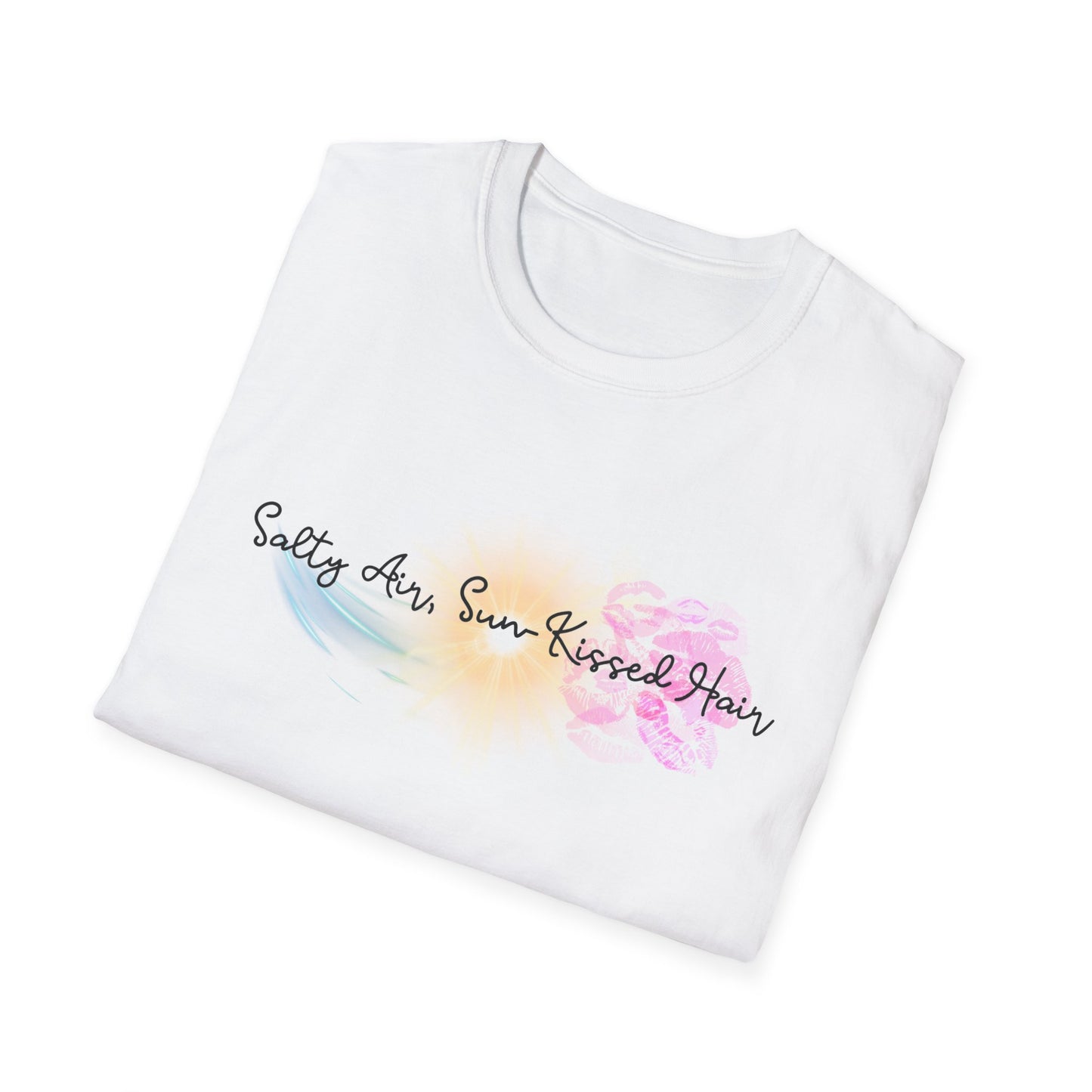 Beach Vibes T-Shirt - Salty Air, Sun Kissed Hair Tee - Summer Outfit - Gift for Ocean Lovers