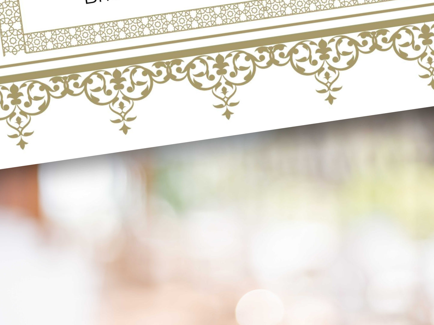 Nikkah Certificate Digital Download Personalised, A4, A3, Template, Muslim Wedding Contract, Instat Download. NN285