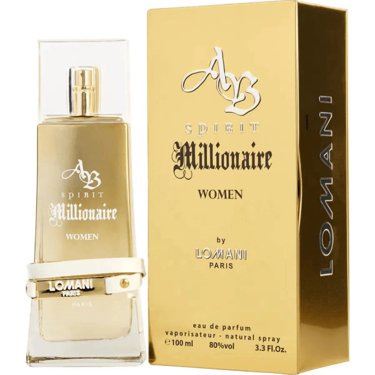 AB Spirit Millionaire by Lomani Perfume for Women EDP 3.3 / 3.4 oz New In Box