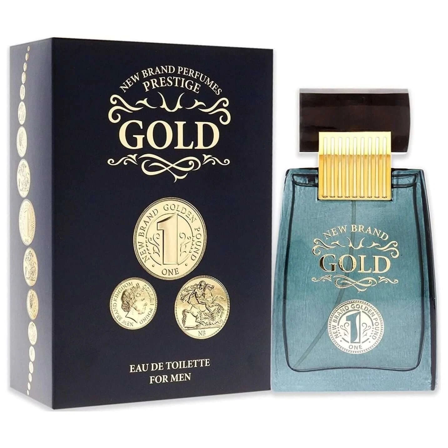 Prestige Gold by New Brand cologne for men EDT 3.3 /3.4 oz New In Box