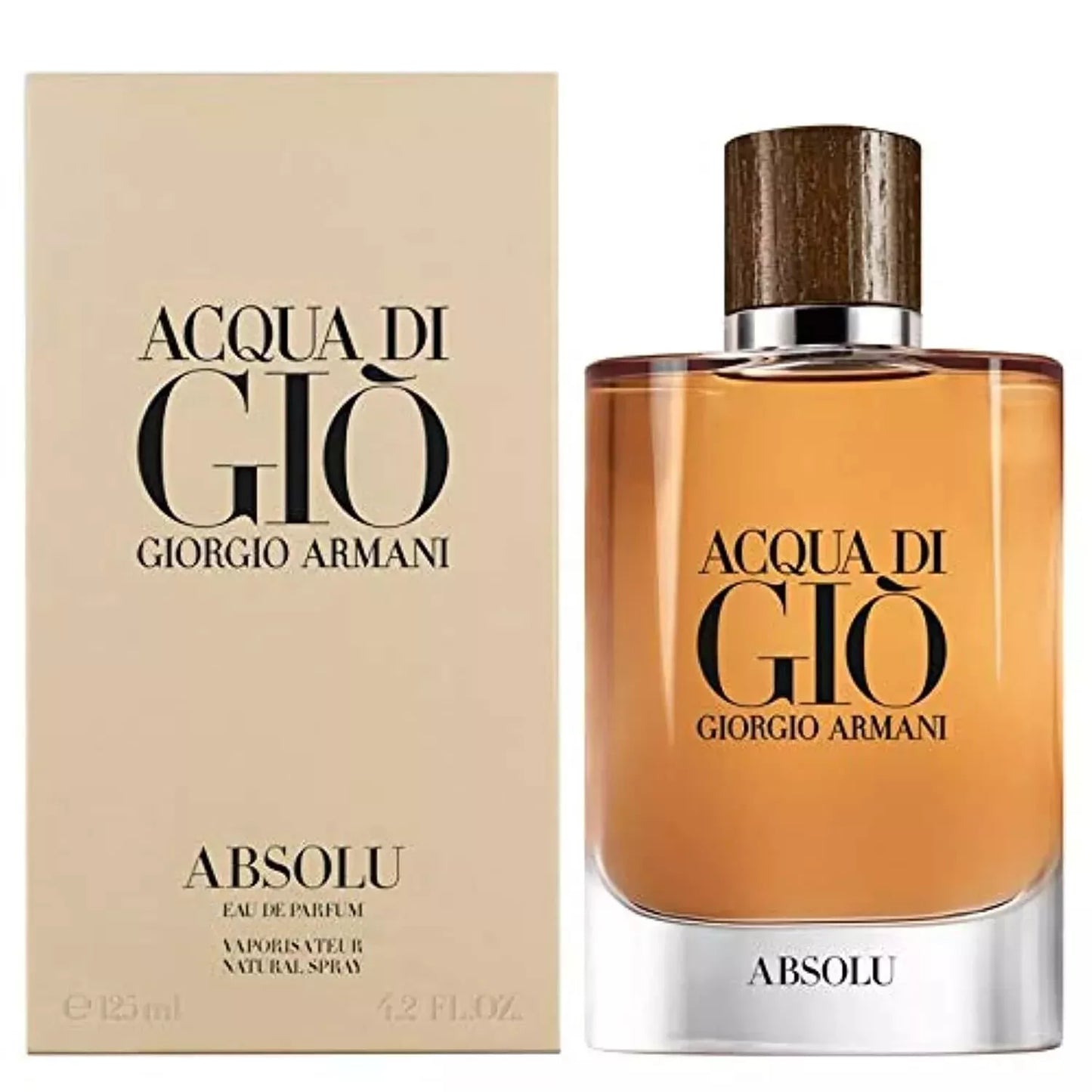 GIORGIO ARMANI ACQUA DI GIO ABSOLU EAU DE PARFUM SPRAY 125 ML/4.2 FL.OZ. NIB