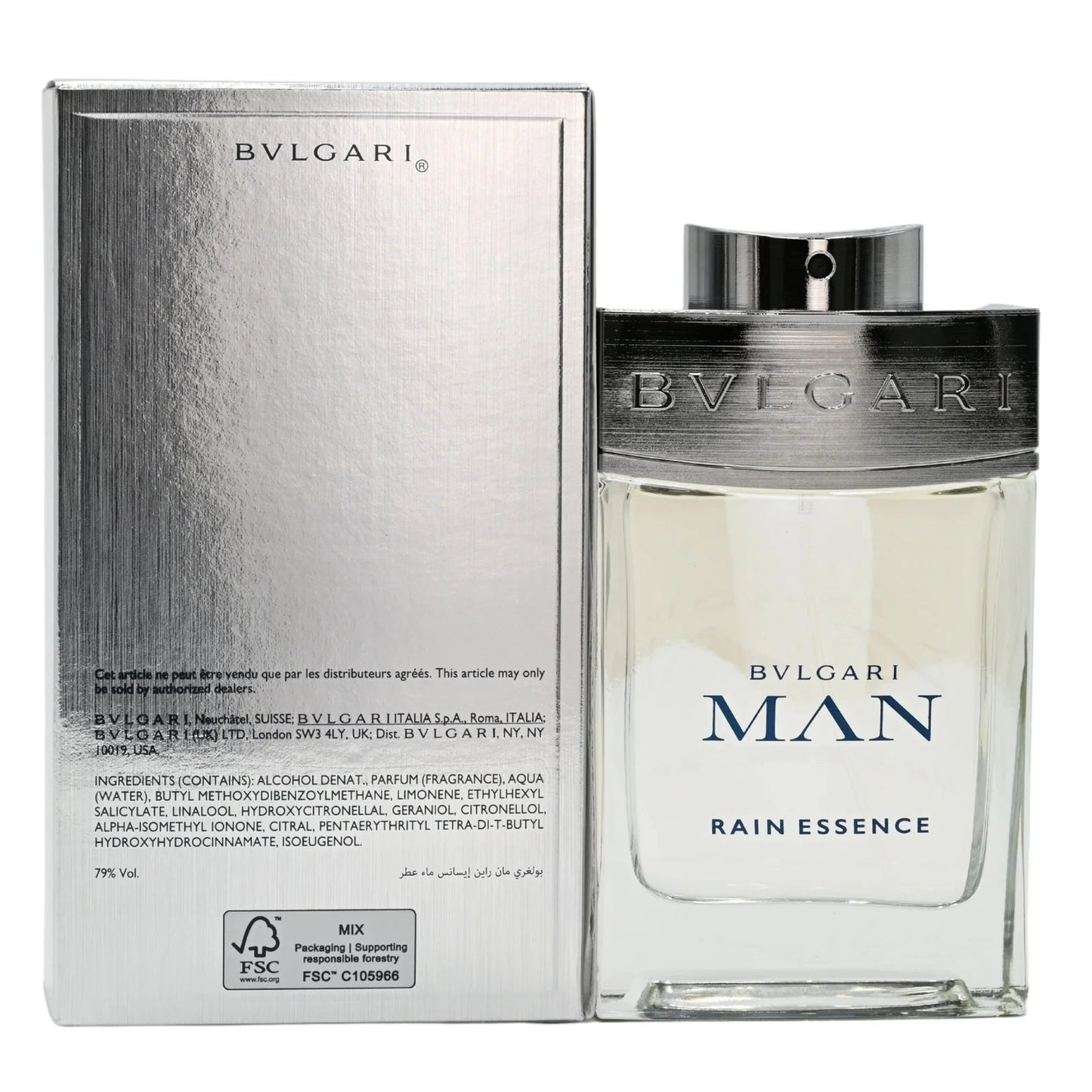Rain Essence by Bvlgari Cologne for Men EDP 3.3 / 3.4 oz New In Box