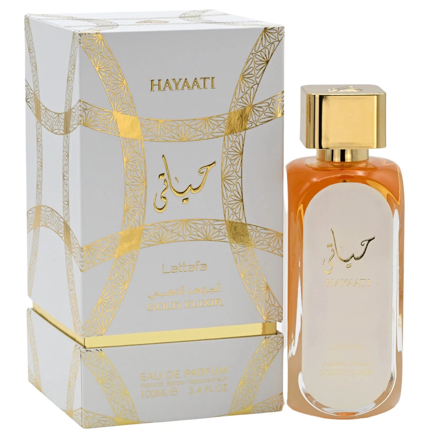 Hayaati Gold Elixir by Lattafa perfume for unisex EDP 3.3 / 3.4 oz New in Box