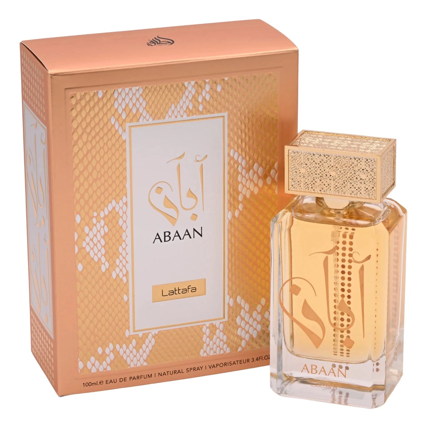 Abaan by Lattafa Perfume for Unisex EDP 3.3 / 3.4 oz New In Box
