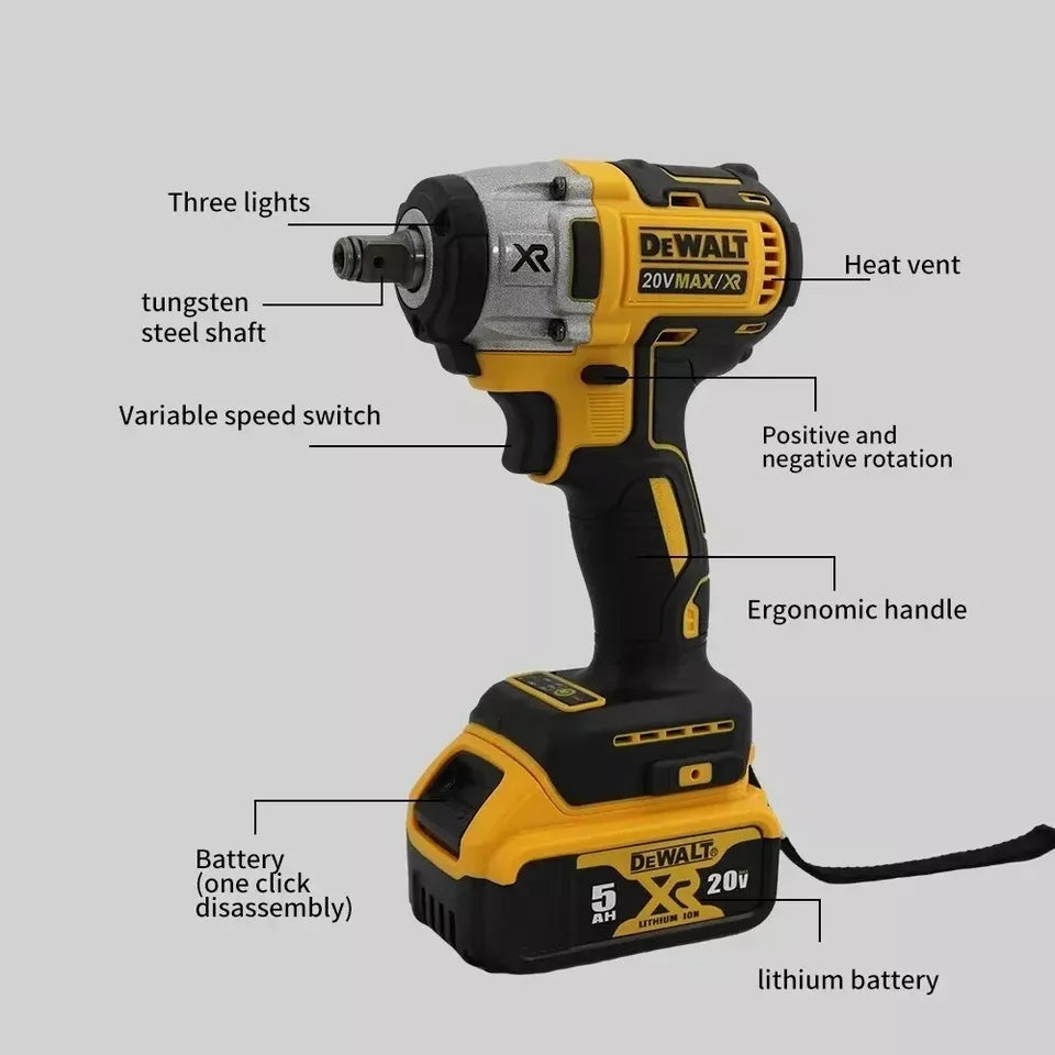 Dewalt DCF880 3300RPM Brushless Impact Wrench High Torque Cordless Electric Wren
