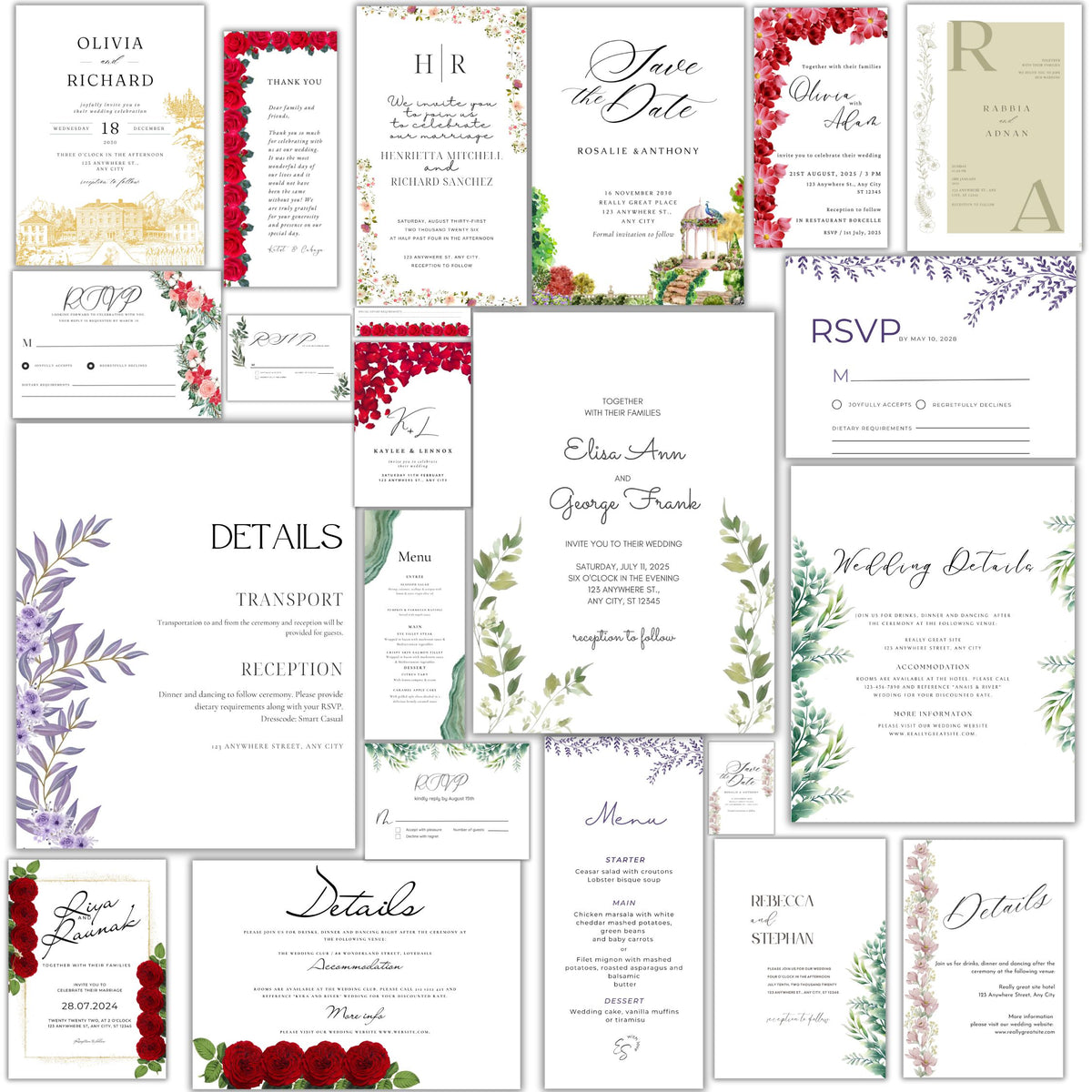 Wedding Invitations Templates A1 Majestic