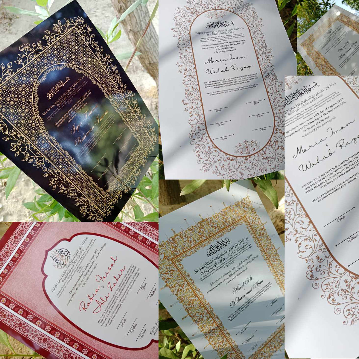 Physical Nikkah Certificate A1 Majestic