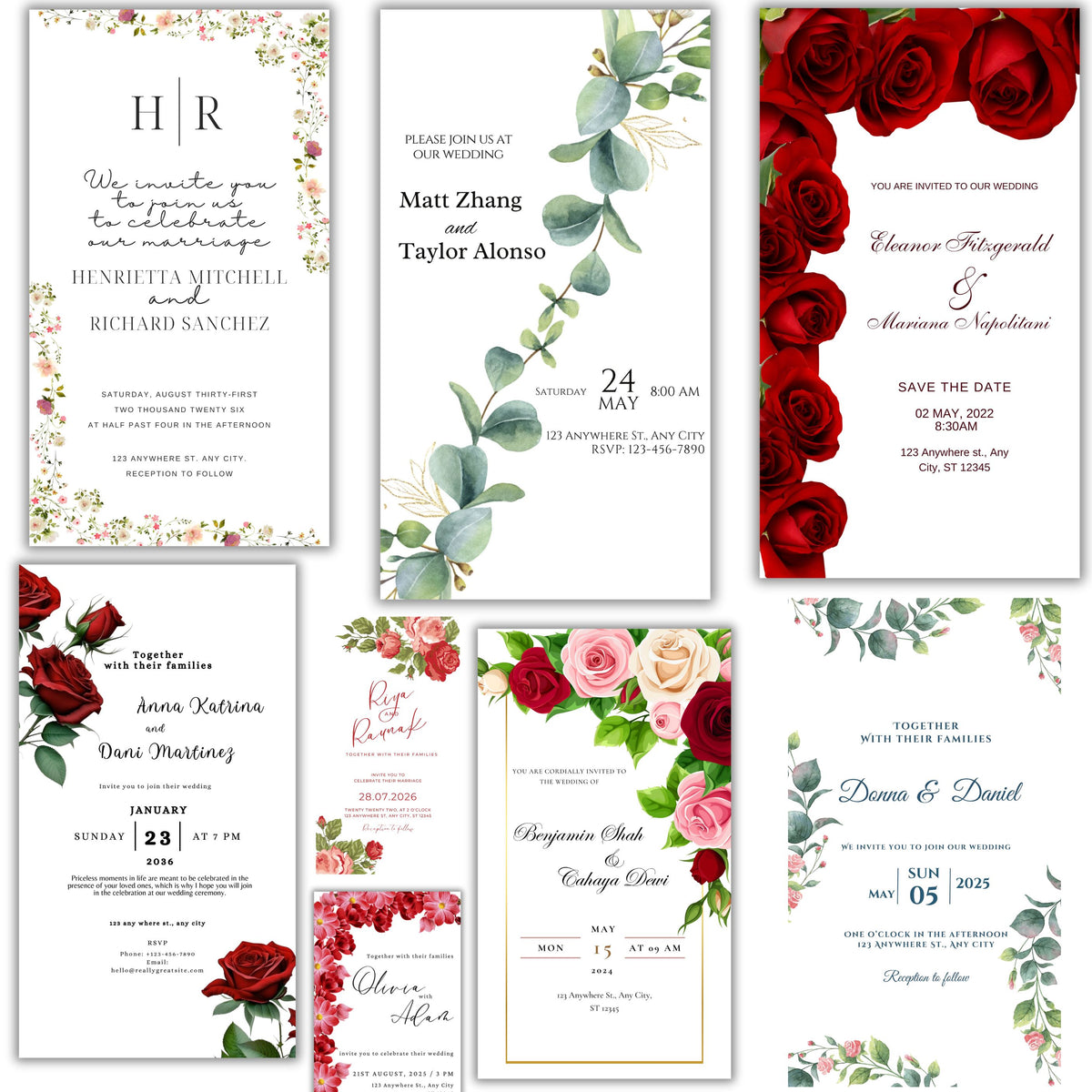 Wedding E-Invitation A1 Majestic