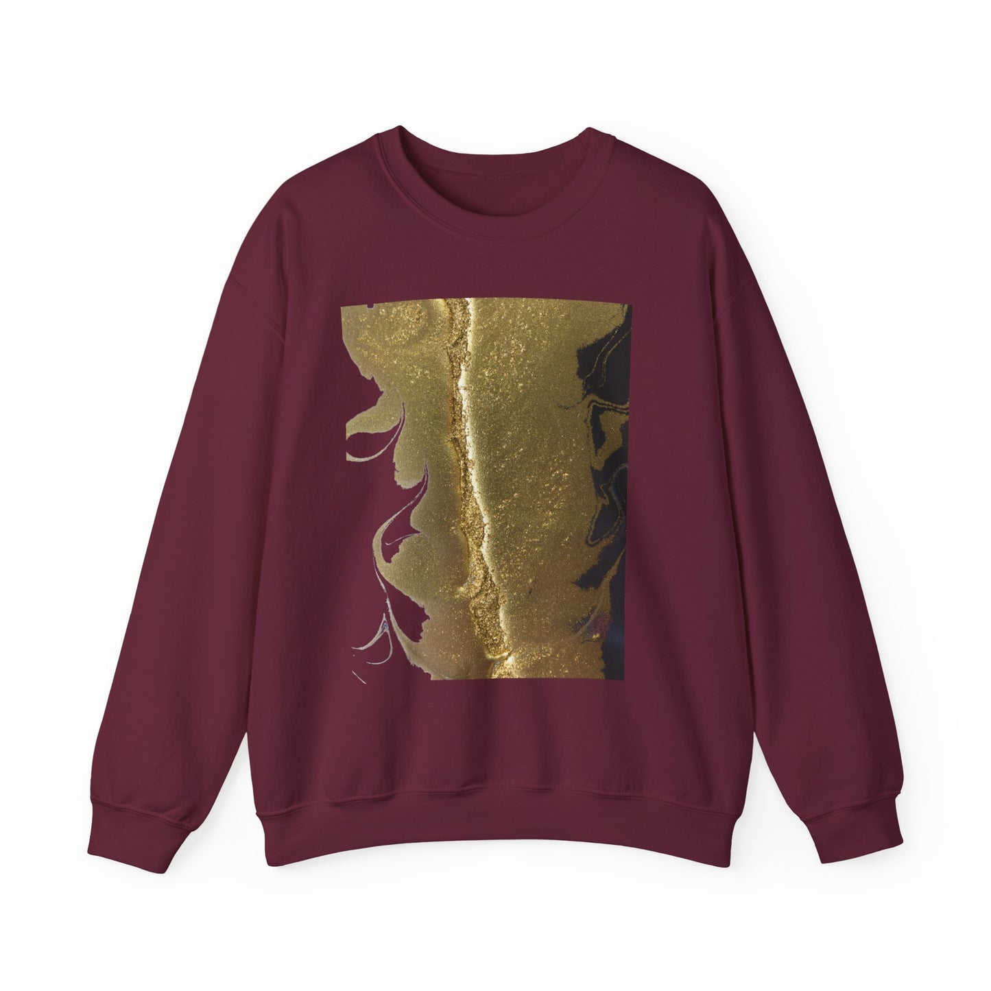 Gold Leaf Graphic Crewneck Sweatshirt | Cozy Fall/Winter Style Gift