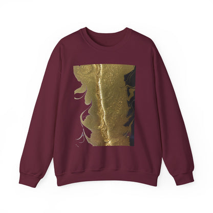 Gold Leaf Graphic Crewneck Sweatshirt | Cozy Fall/Winter Style Gift