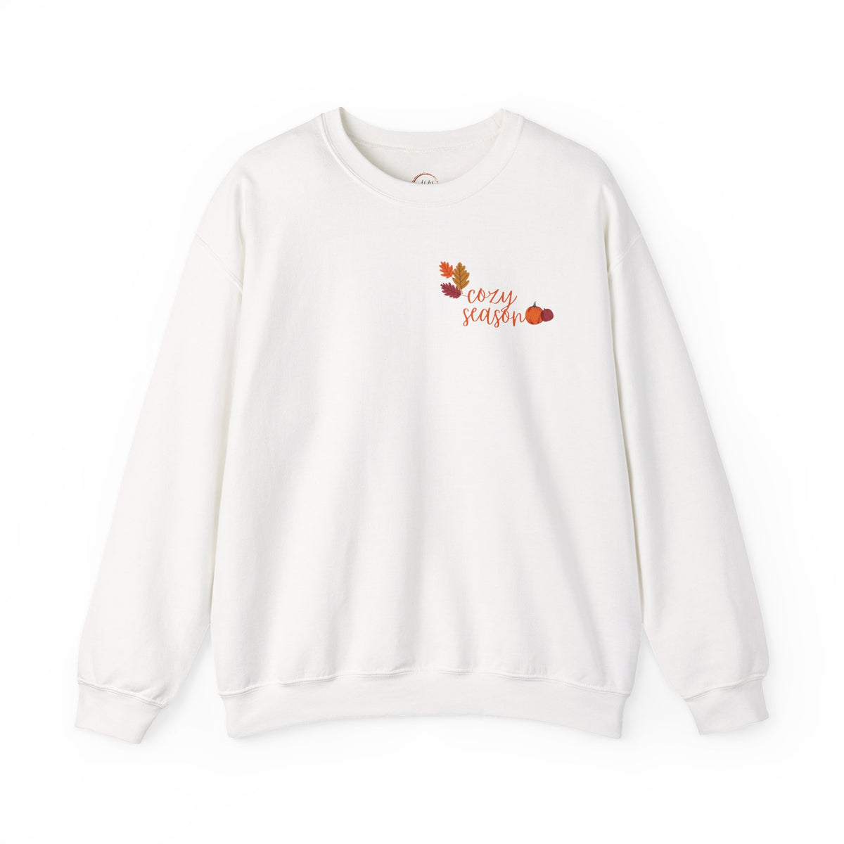 Crewneck Sweatshirt — Cozy Season Fall Leaves "Cozy Season" Design