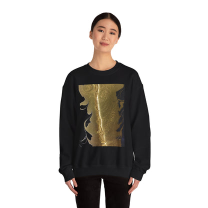 Gold Leaf Graphic Crewneck Sweatshirt | Cozy Fall/Winter Style Gift