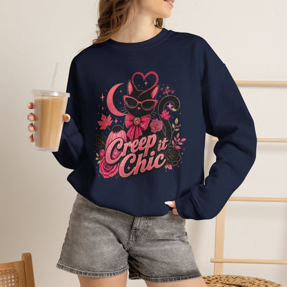 Creep It Chic Cat Sweatshirt