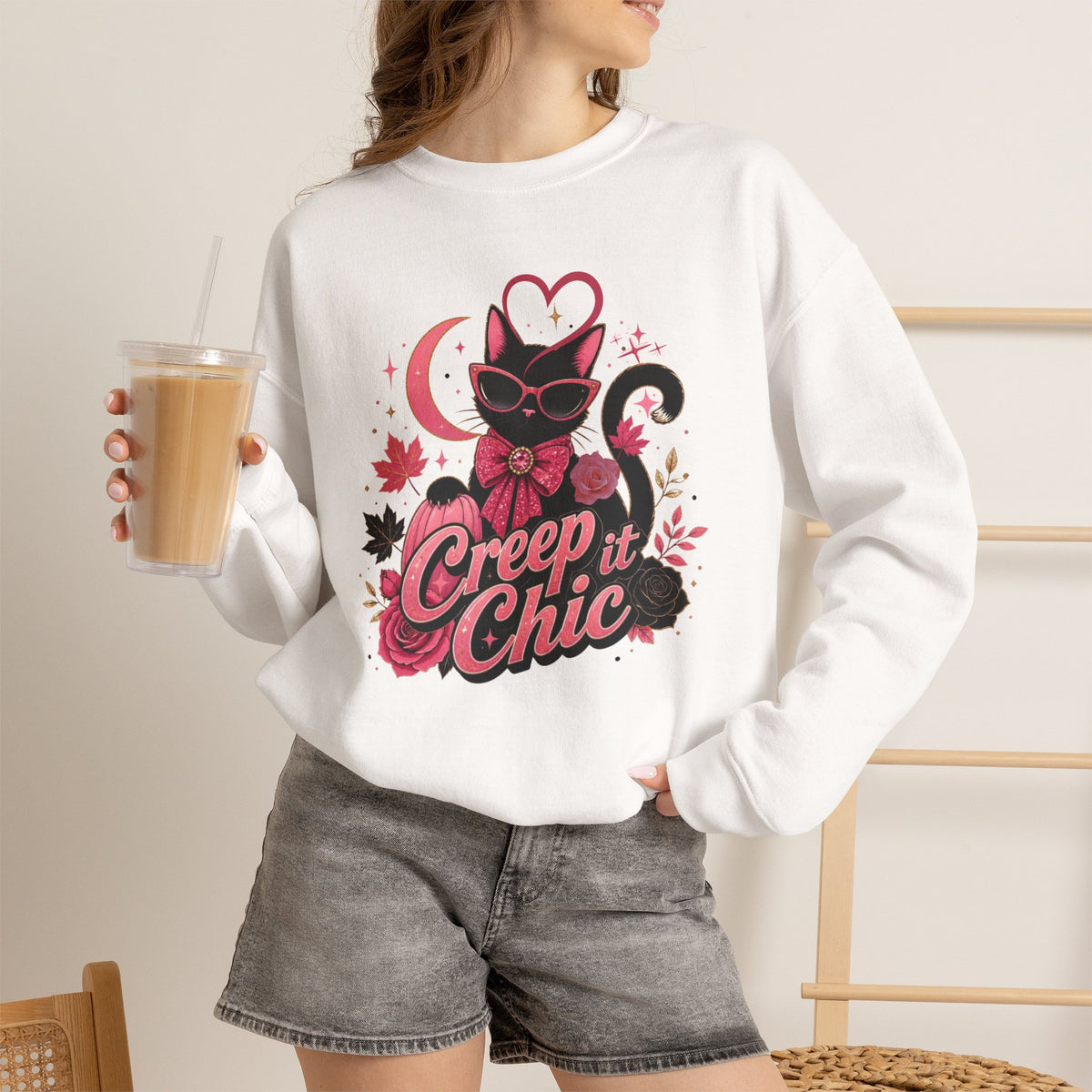 Creep It Chic Cat Sweatshirt